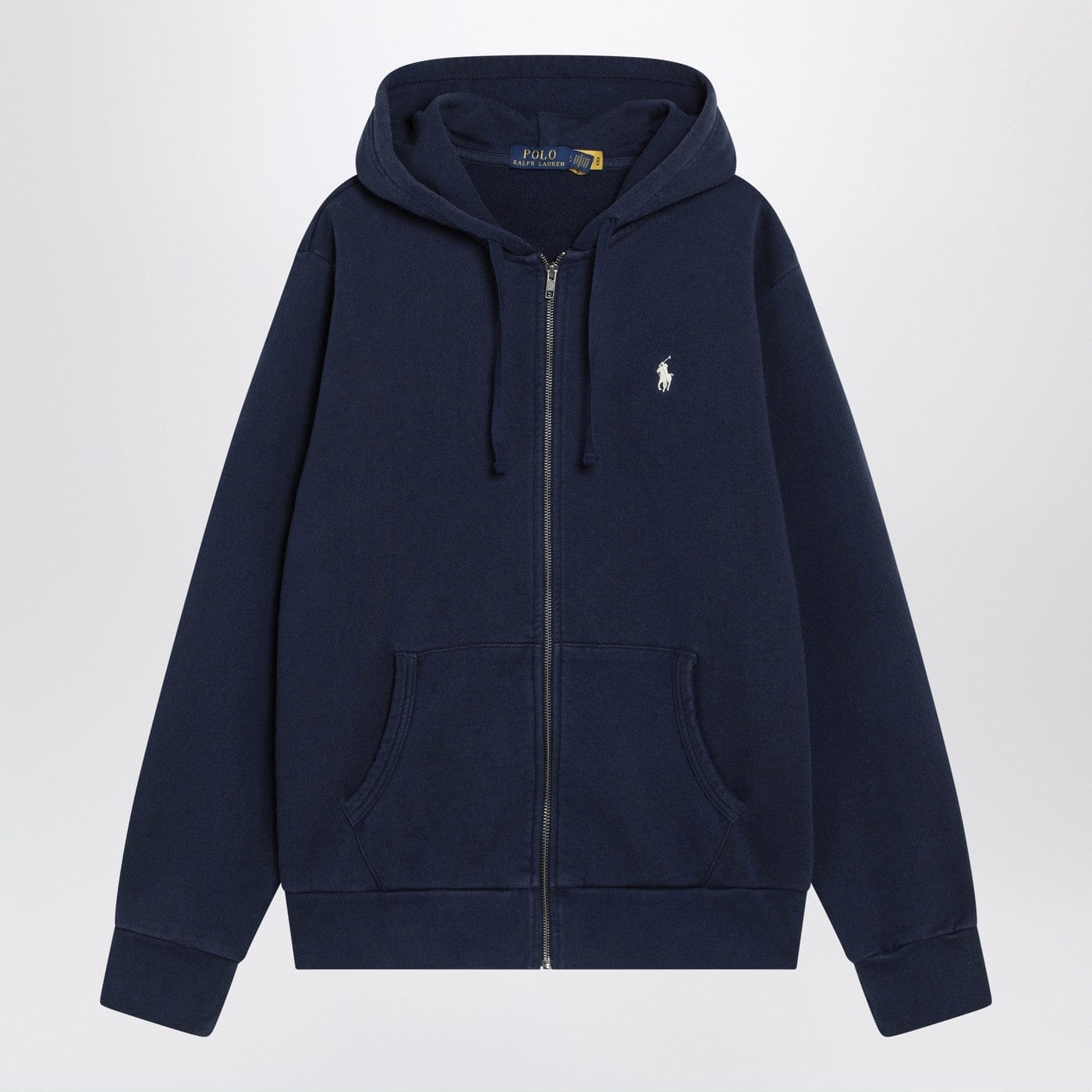 Polo Ralph Lauren - Navy blue cotton zip-up sweatshirt