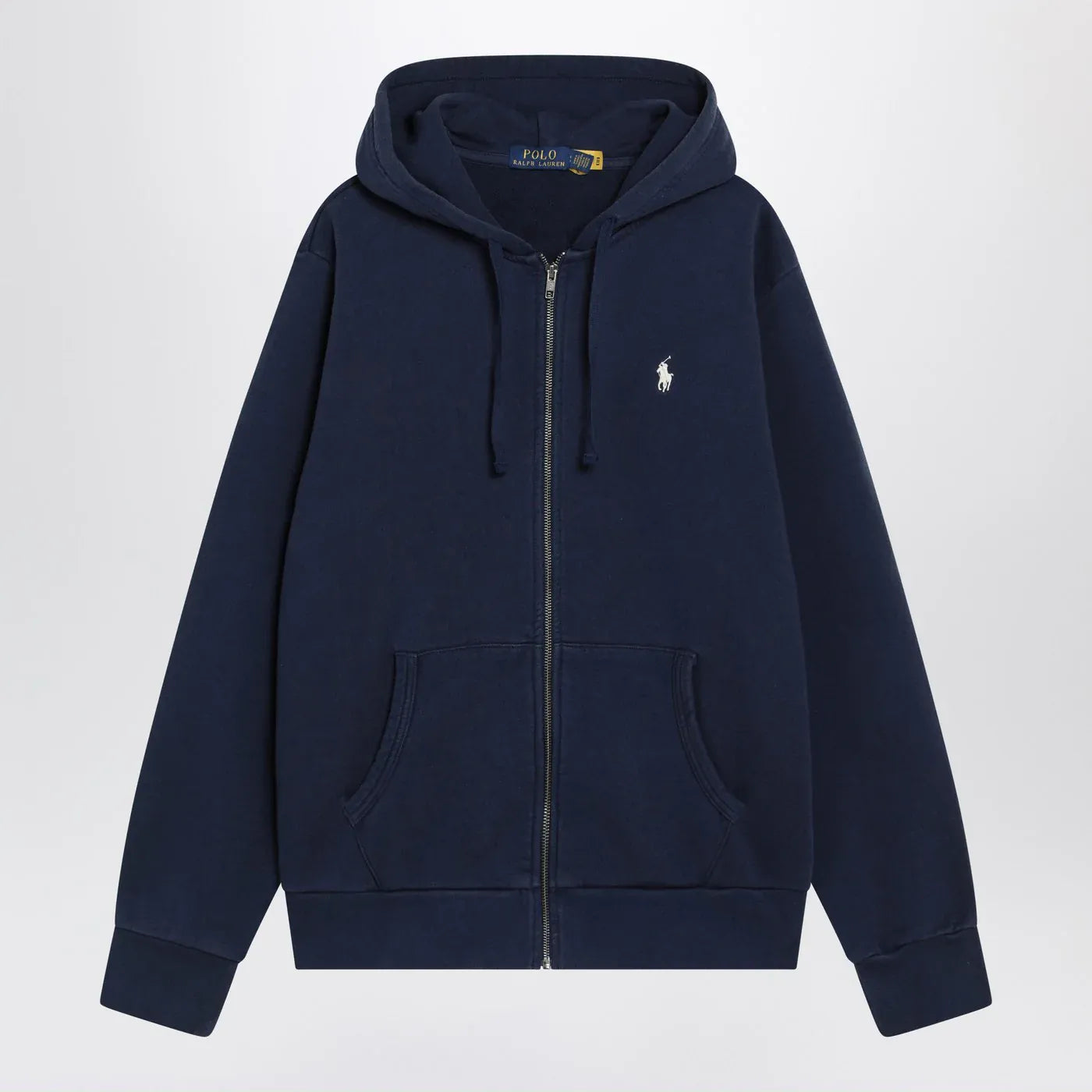 Polo Ralph Lauren - Navy blue cotton zip-up sweatshirt