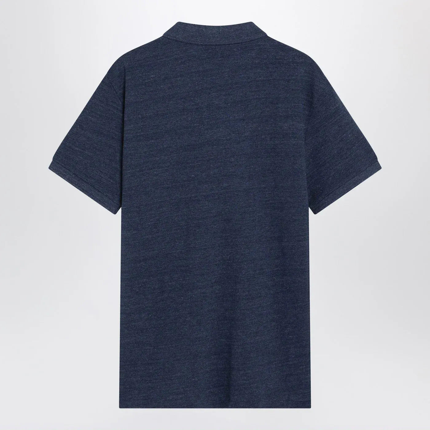 Polo Ralph Lauren - Navy mélange cotton Custom Slim-Fit polo shirt