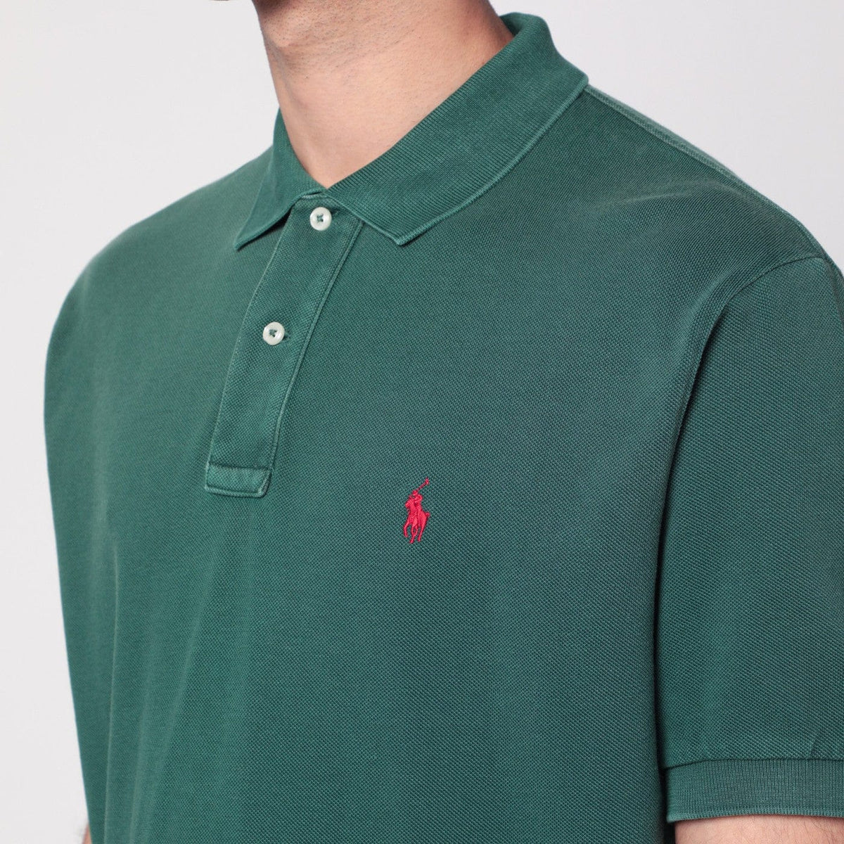 Polo Ralph Lauren - Washed forest green cotton polo