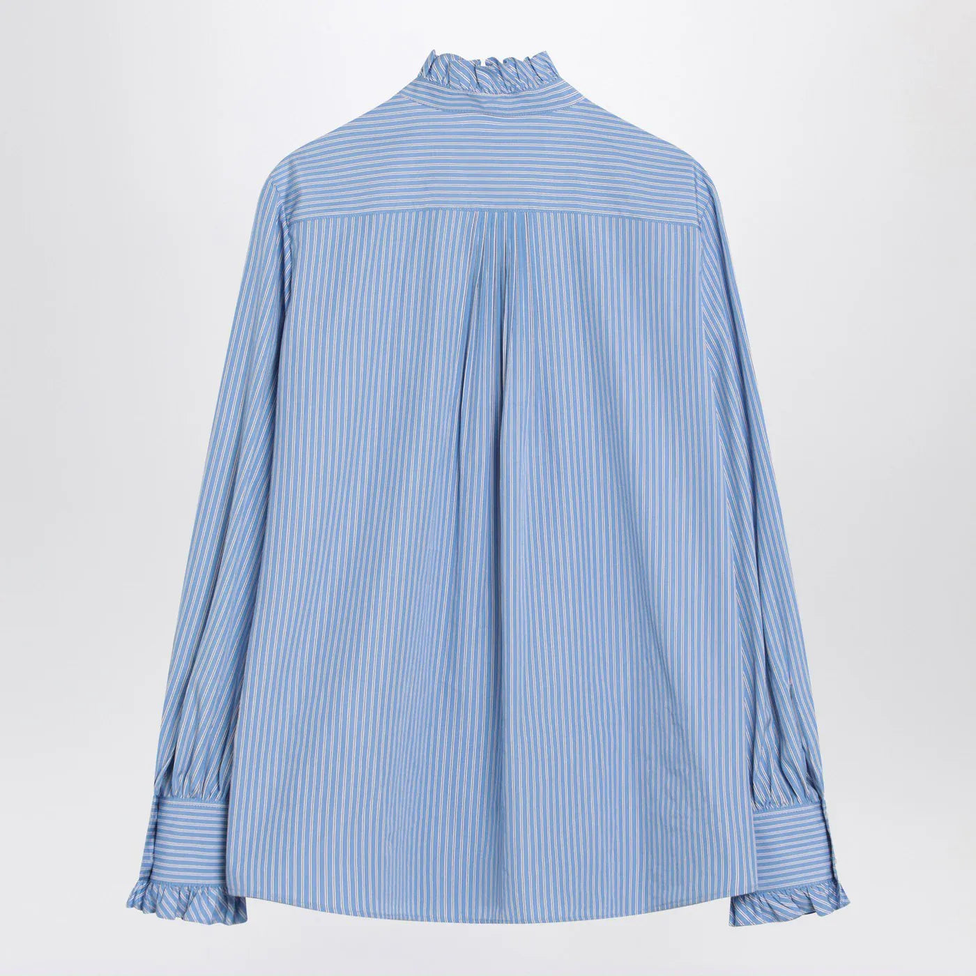 Valentino - Light blue striped shirt in cotton