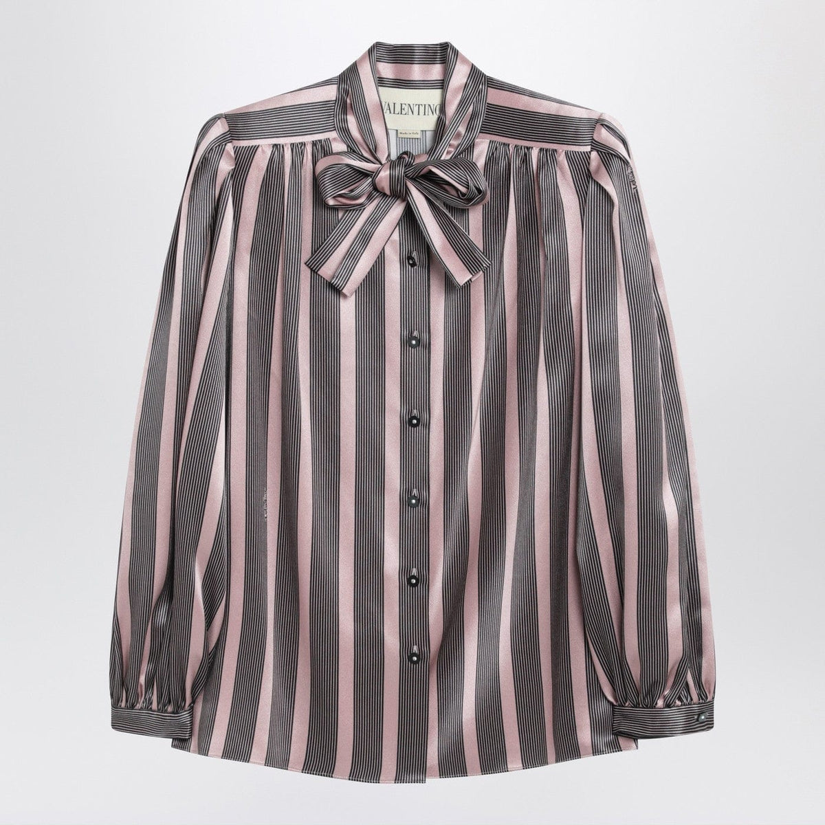 Valentino - Striped Crepe de Chine shirt