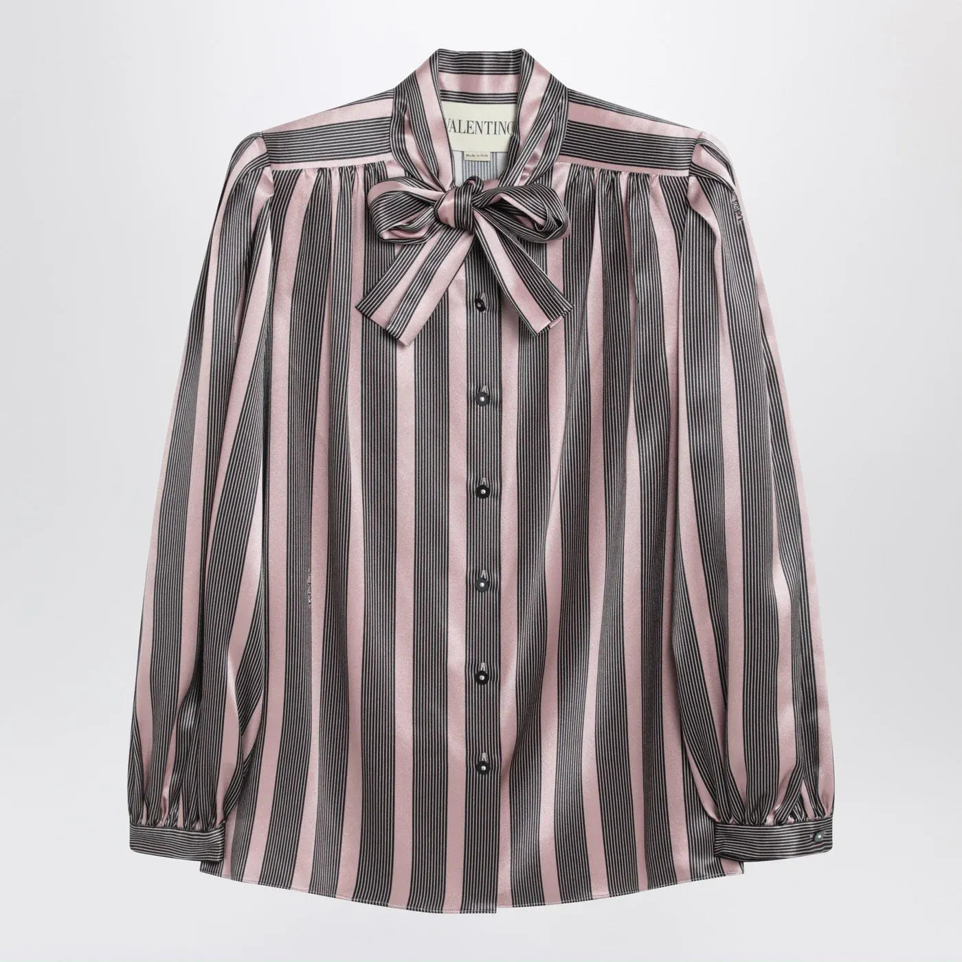 Valentino - Striped Crepe de Chine shirt