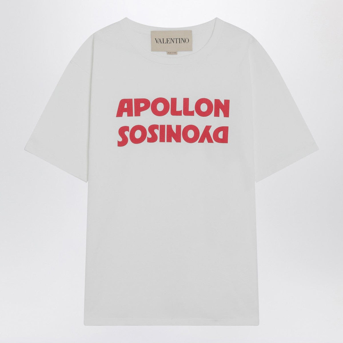 Valentino - White T-shirt with Apollon/Dionysos print