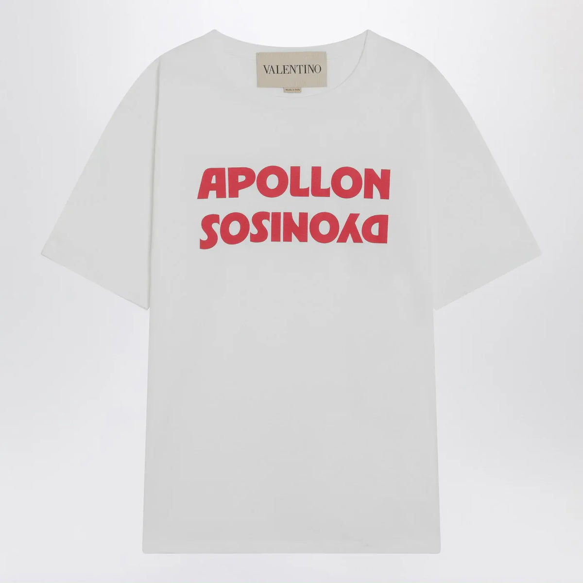 Valentino - White T-shirt with Apollon/Dionysos print
