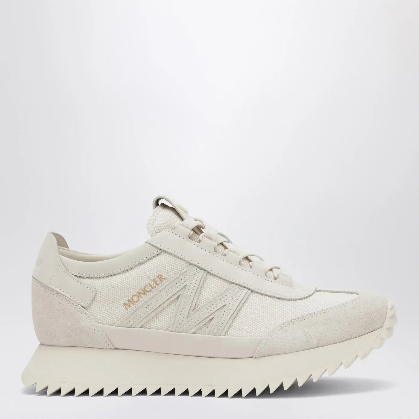Moncler - Pacey2 Sneakers in beige canvas and leather