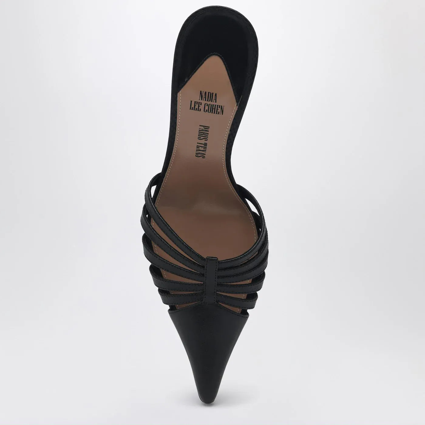 Paris Texas - Black leather mule Nadia