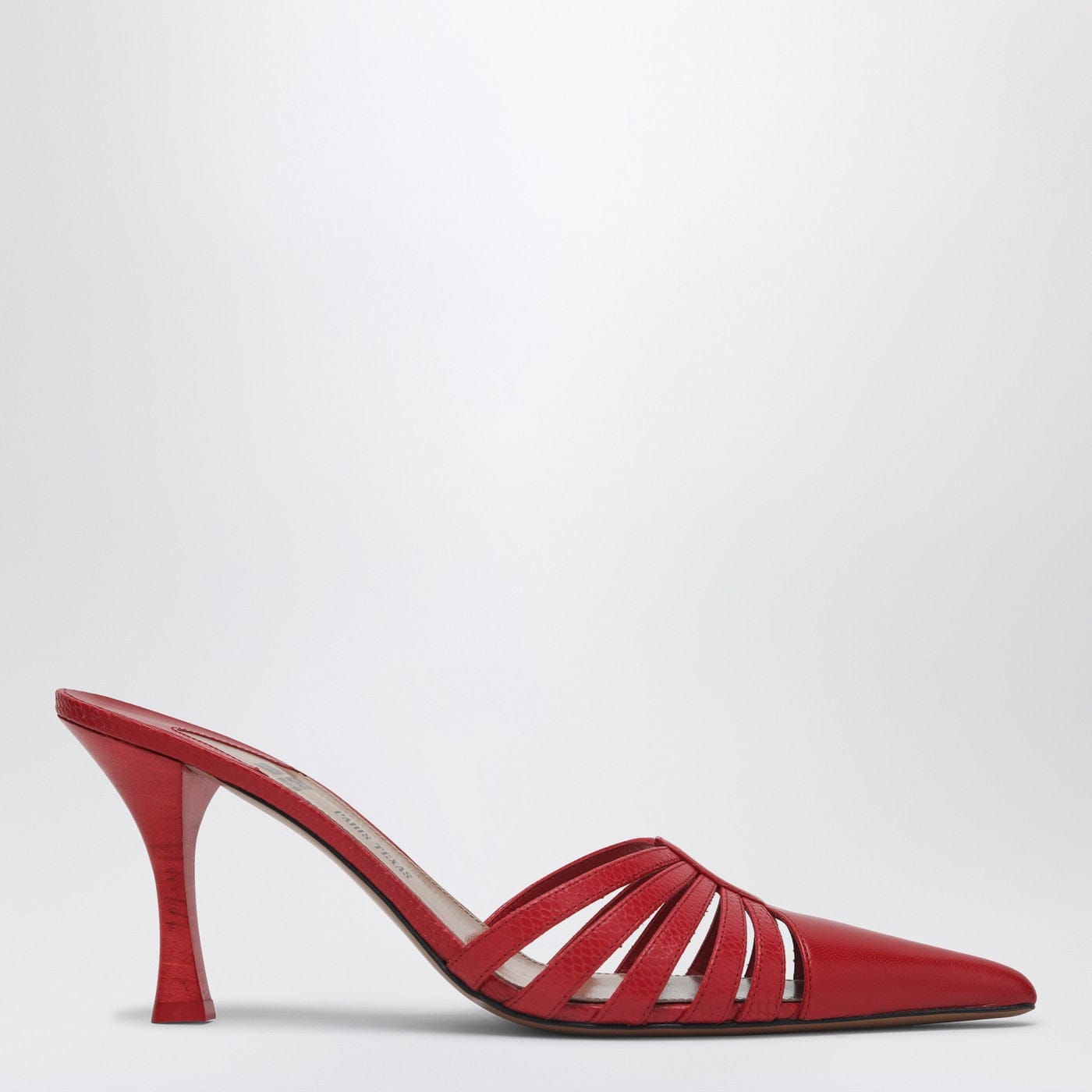 Paris Texas - Red leather mule Nadia