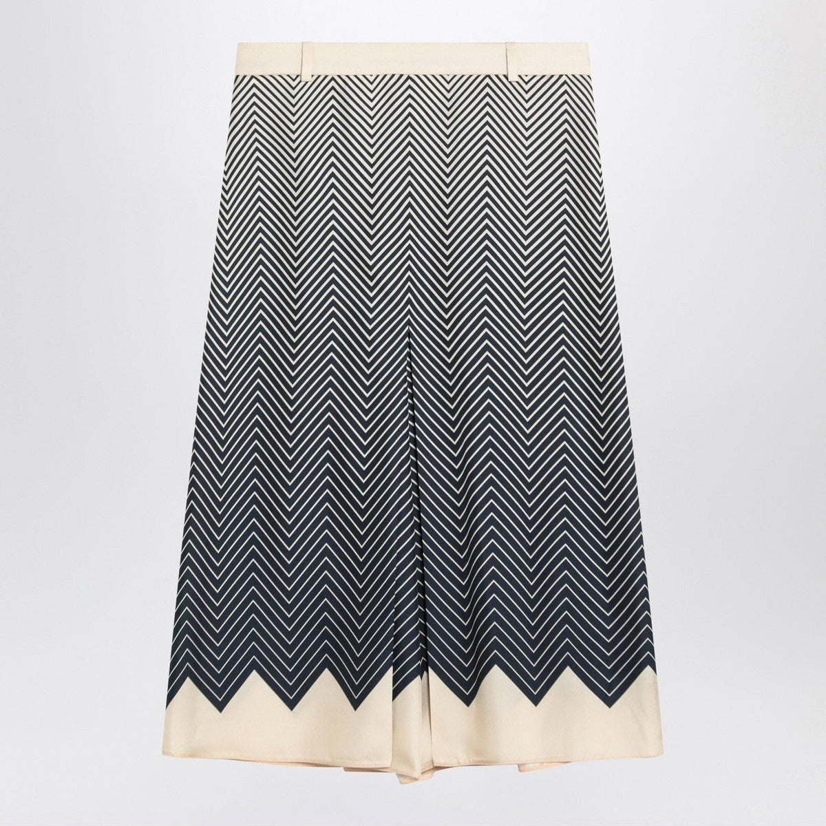 Valentino - Blue/ivory silk skirt