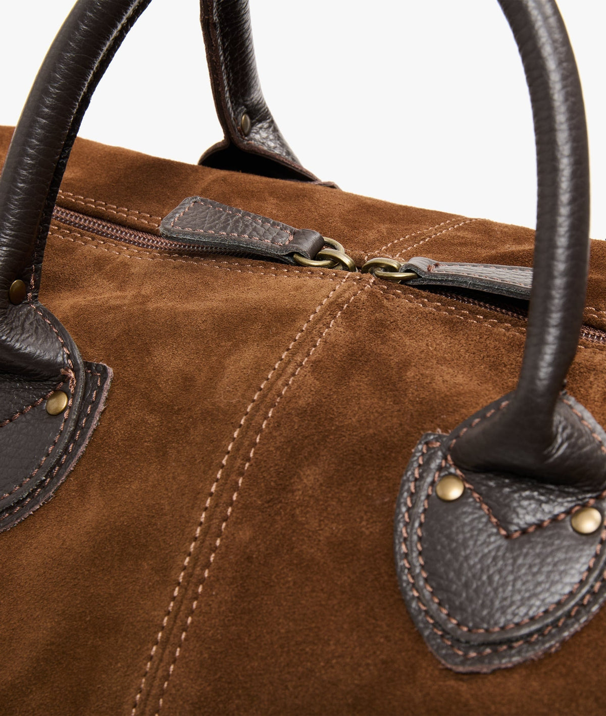 My Style Bags Harvard  Duffel Large Travel Bag Italian Suede Tobacco