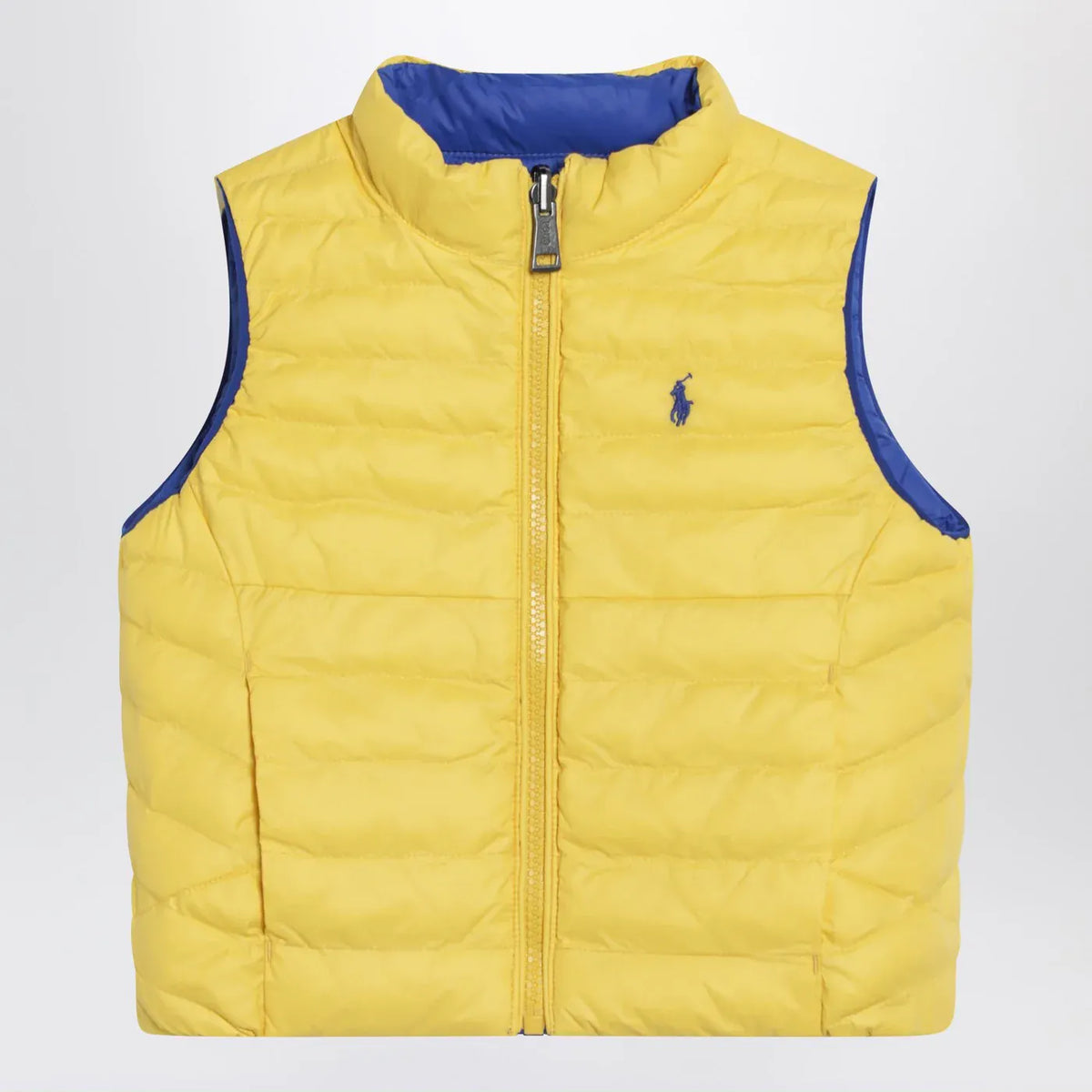 Polo Ralph Lauren - Reversible padded vest in sapphire blue/yellow