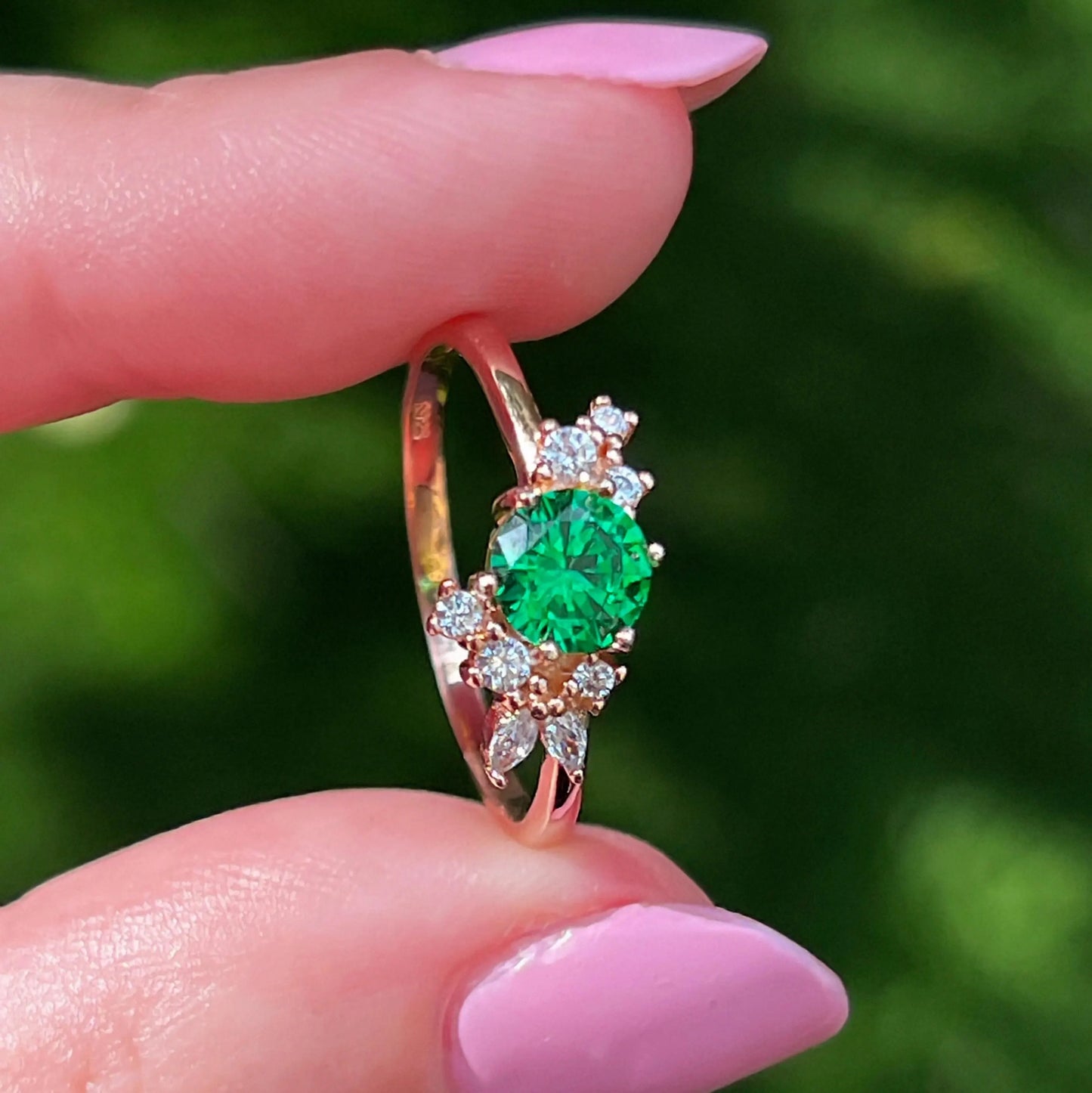 The Heirloom - Brilliant Emerald Cluster Ring