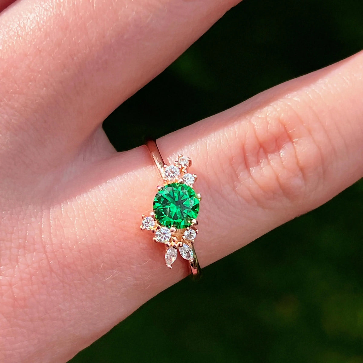The Heirloom - Brilliant Emerald Cluster Ring