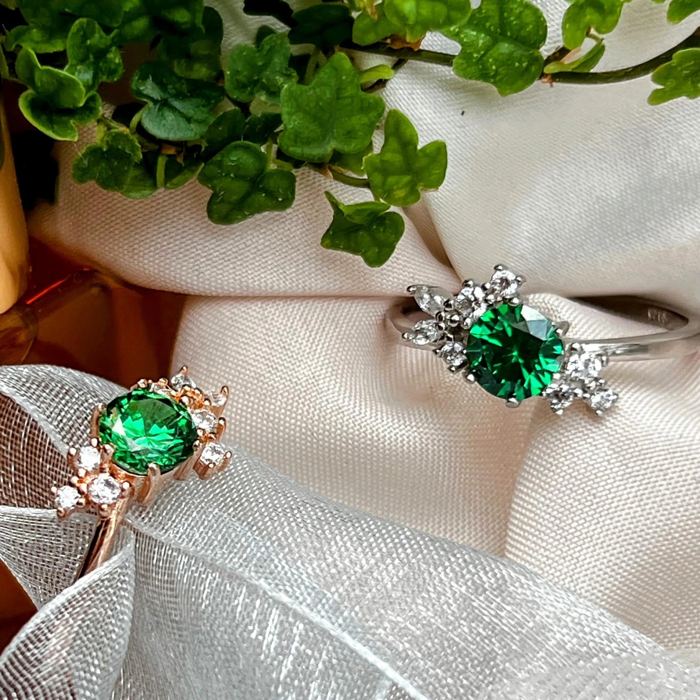 The Heirloom - Brilliant Emerald Cluster Ring