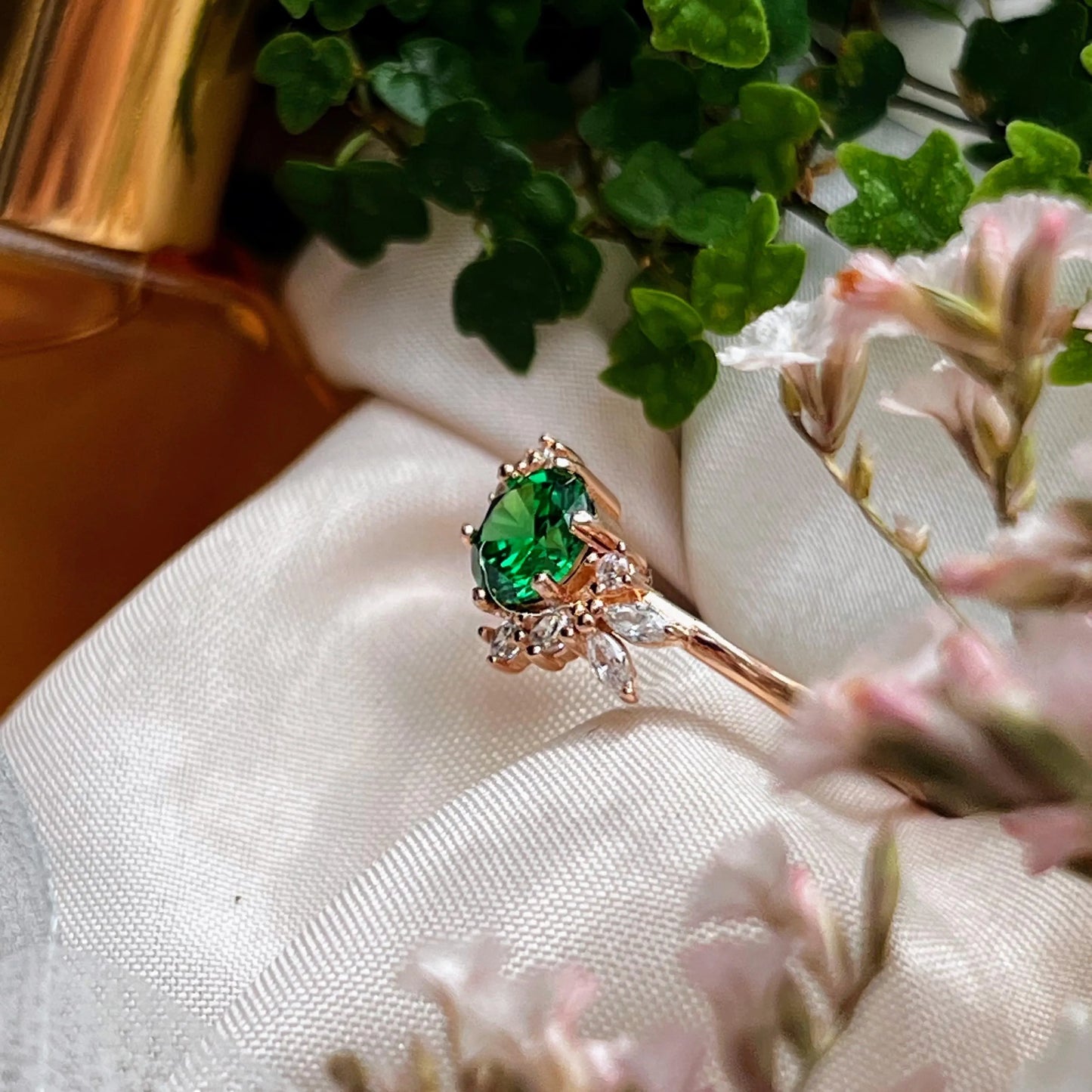 The Heirloom - Brilliant Emerald Cluster Ring
