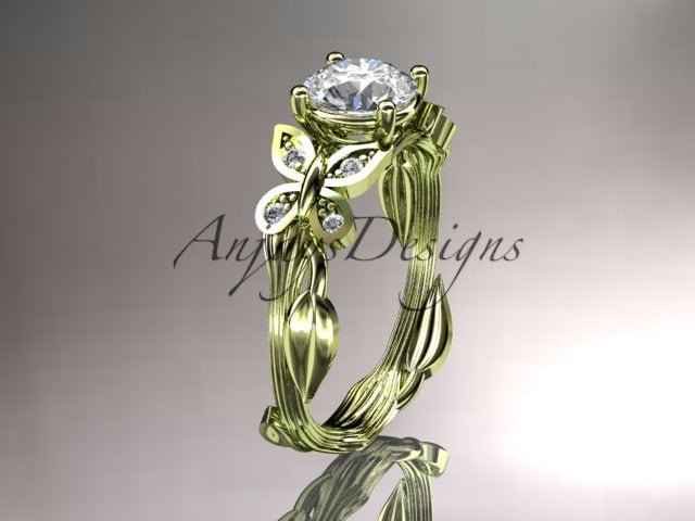 Butterfly Engagement Ring 1 CT IGI Certified Lab Grown Diamond Ring Nature Inspired Floral Design
