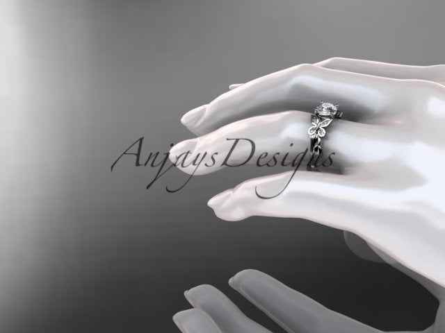 Butterfly Engagement Ring 1 CT IGI Certified Lab Grown Diamond Ring Nature Inspired Floral Design