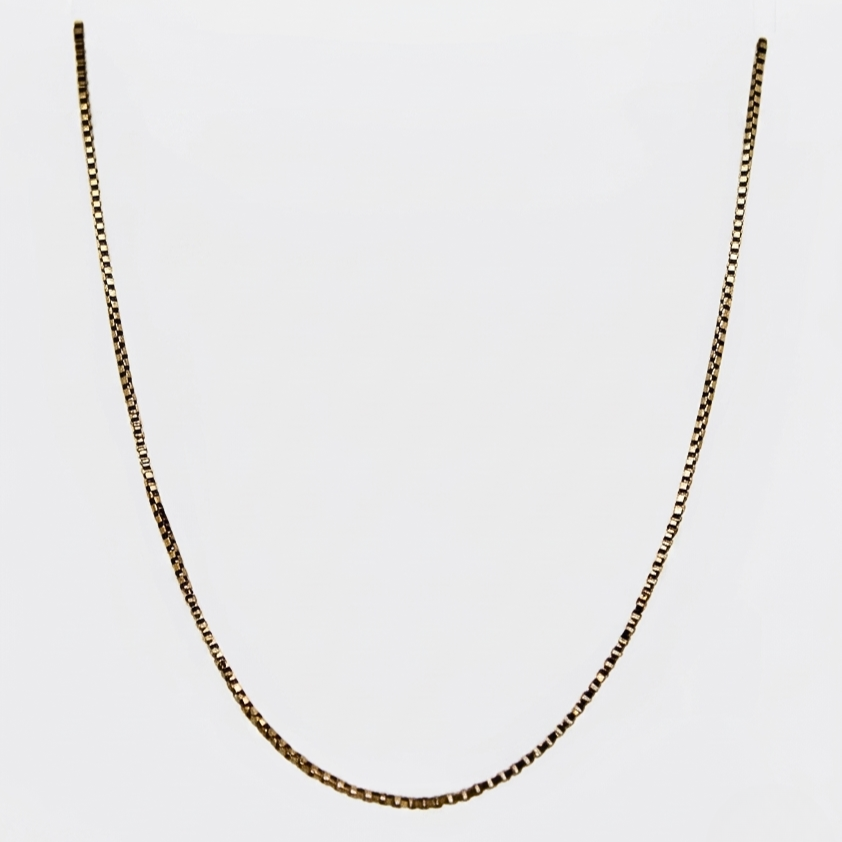 14K Yellow gold box chain