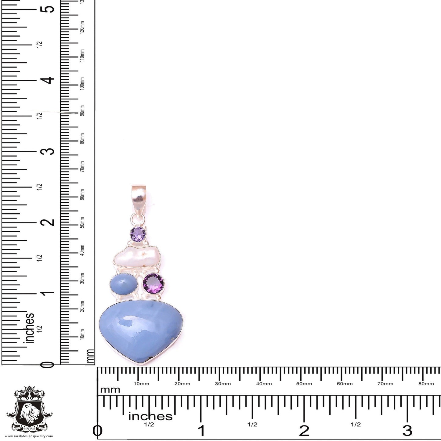 Owyhee Opal Amethyst Pendant & 3MM Italian Chain P9800