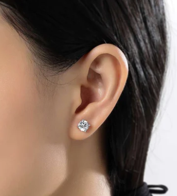 Lafonn Sterling Silver 2.00ctTW Round Earring Pair