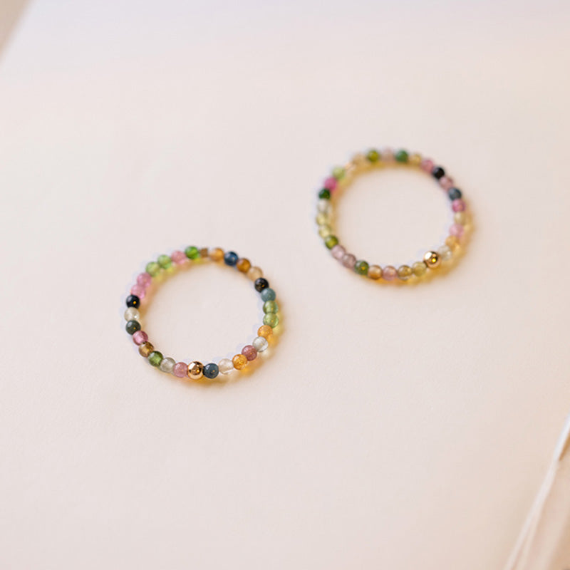 Fortune Jewel Natural Tourmaline Positive Love Ring
