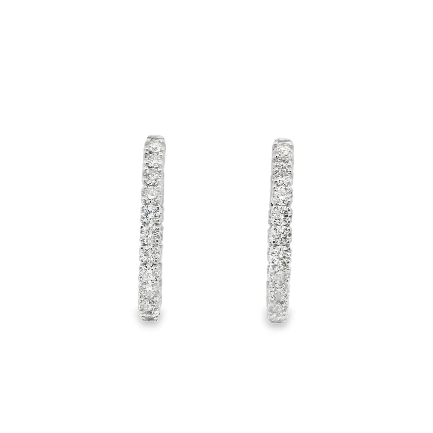 Inside-Out Diamond Hoop Earrings