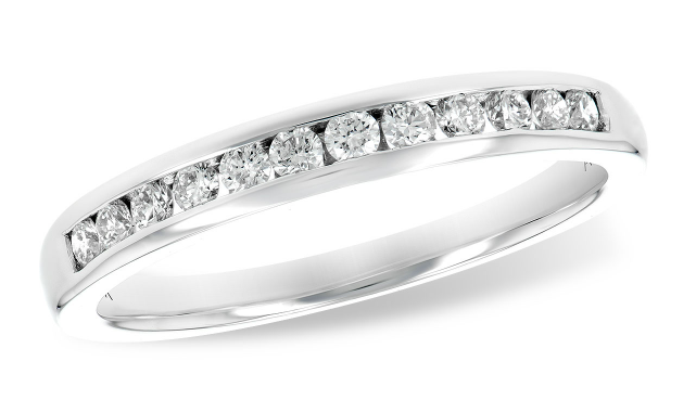 14KW 0.25ctTW Channel-Set Diamond Band