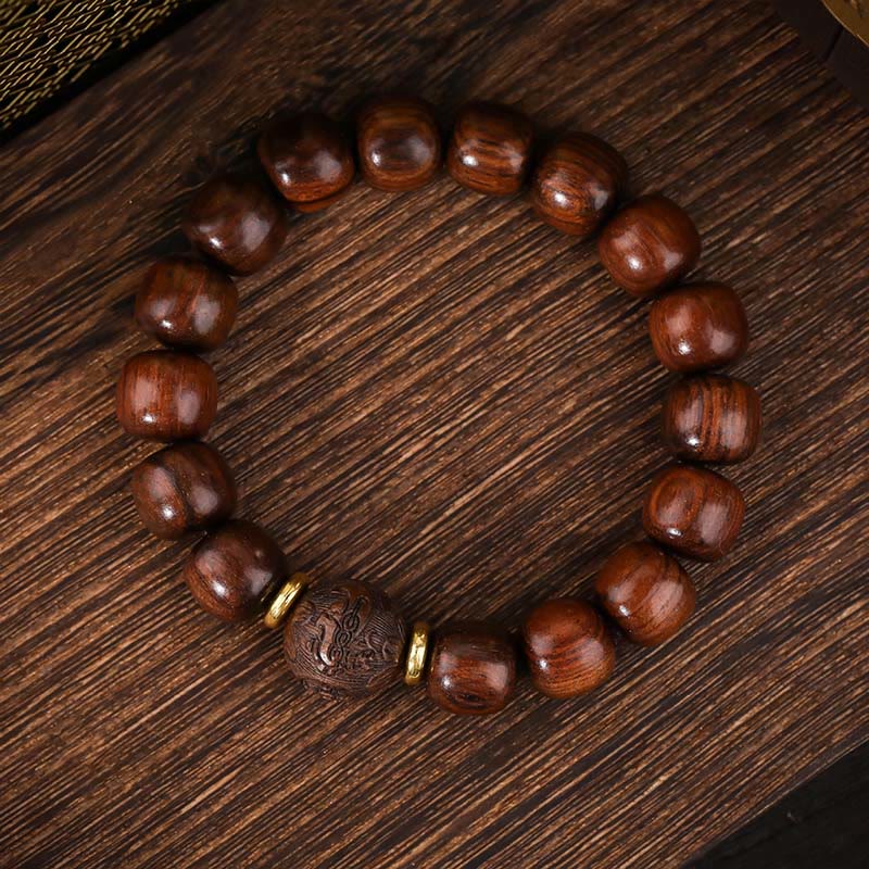 Fortune Jewel Natural Rosewood Compassion Bracelet
