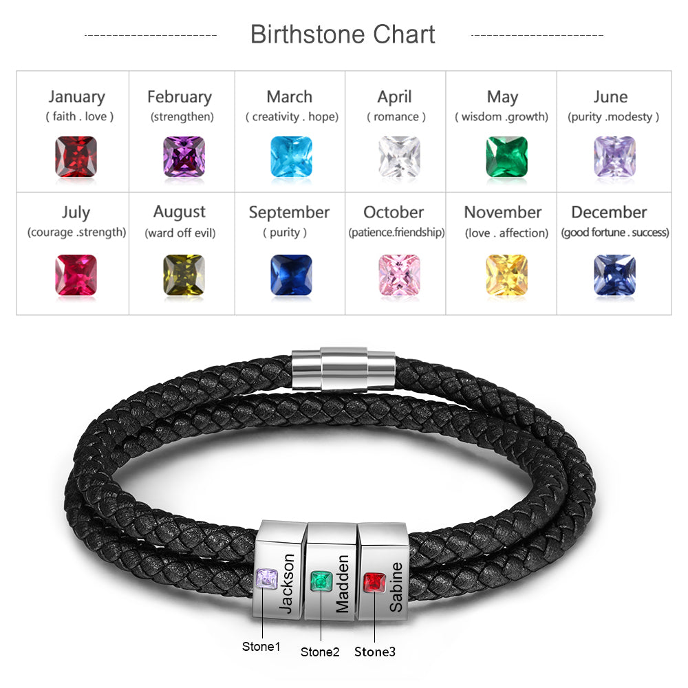 Engraved Stainless Steel Bracelet