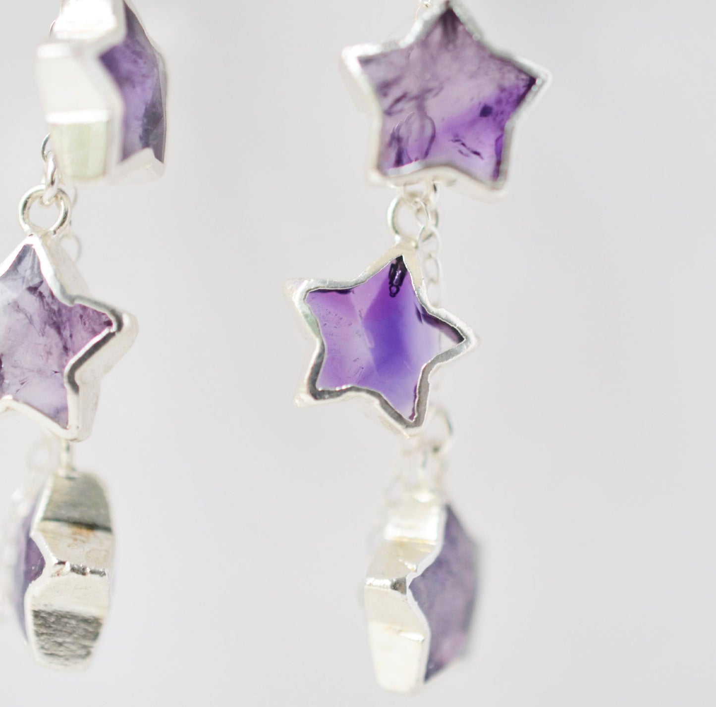 Amethyst Stargazer Earrings
