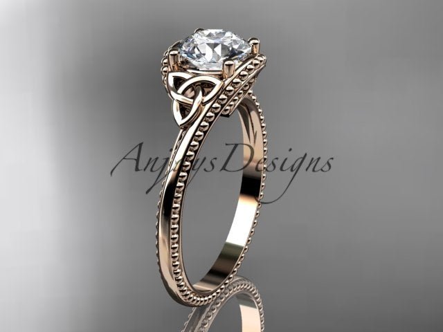 Celtic Dimond Ring Engagement Ring Irish Knot 1 Carat Lab Grown Diamond IGI Certified