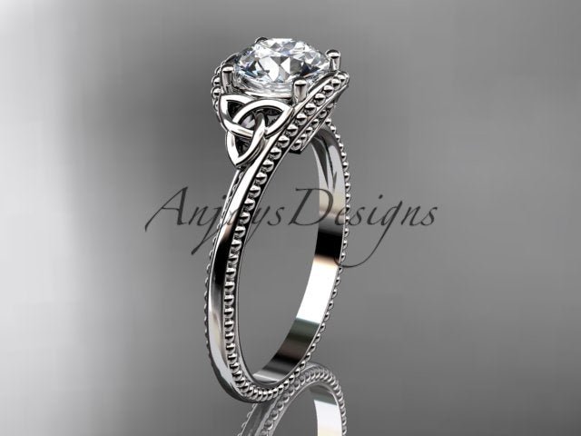 Celtic Dimond Ring Engagement Ring Irish Knot 1 Carat Lab Grown Diamond IGI Certified