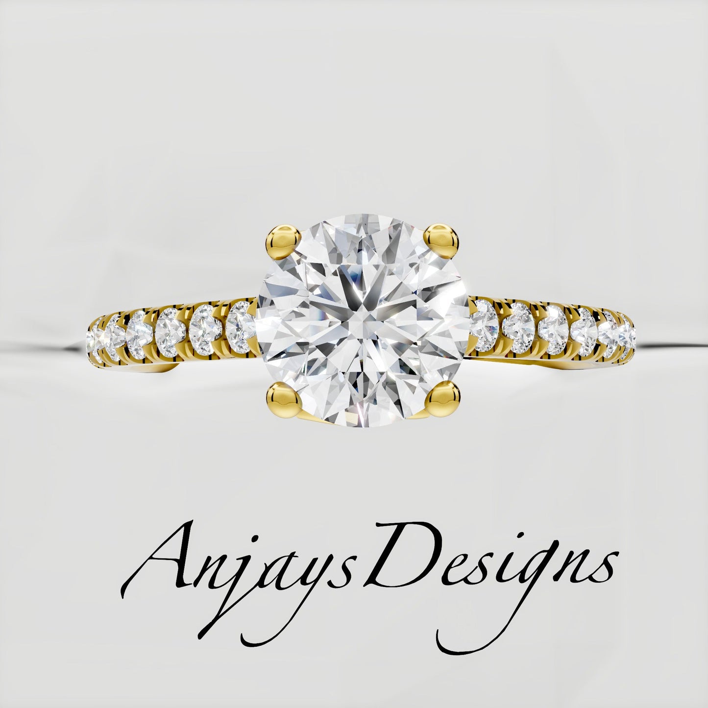 Celtic Trinity Knot Ring 1 Carat IGI Certified Round Lab Grown Diamond Engagement Ring Dainty Minimalist Ring