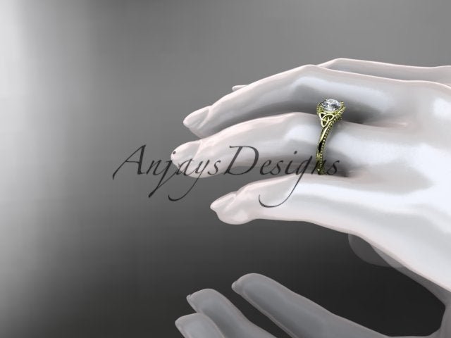Celtic Dimond Ring Engagement Ring Irish Knot 1 Carat Lab Grown Diamond IGI Certified