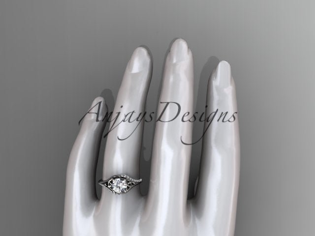 1 Carat Round Brilliant Lab Grown Diamond Celtic Engagement Ring Trinity Knot Symbol Ring