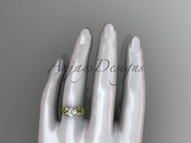 Celtic Engagement Ring Trinity Knot Ring Lab Grown Round Diamond Wedding Ring