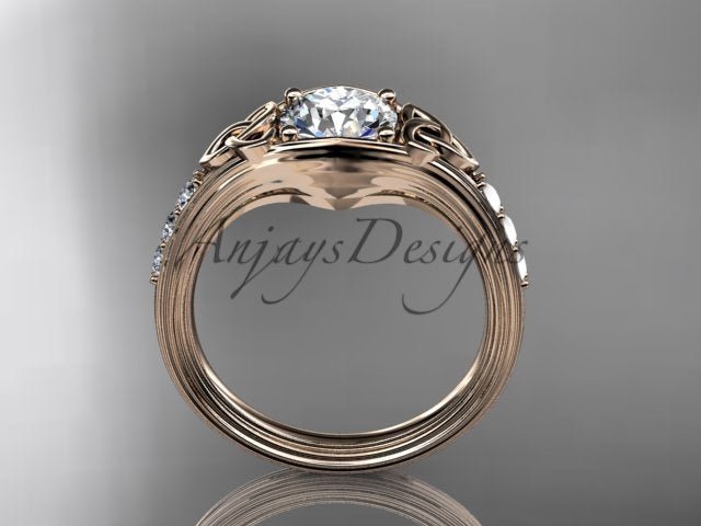 Celtic Knot Engagement Ring Trinity Knot Diamond Wedding Ring IGI Certified
