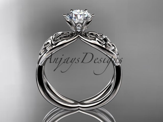 Celtic Diamond Engagement Ring 1 CT Lab Grown Diamond Triquetra Ring