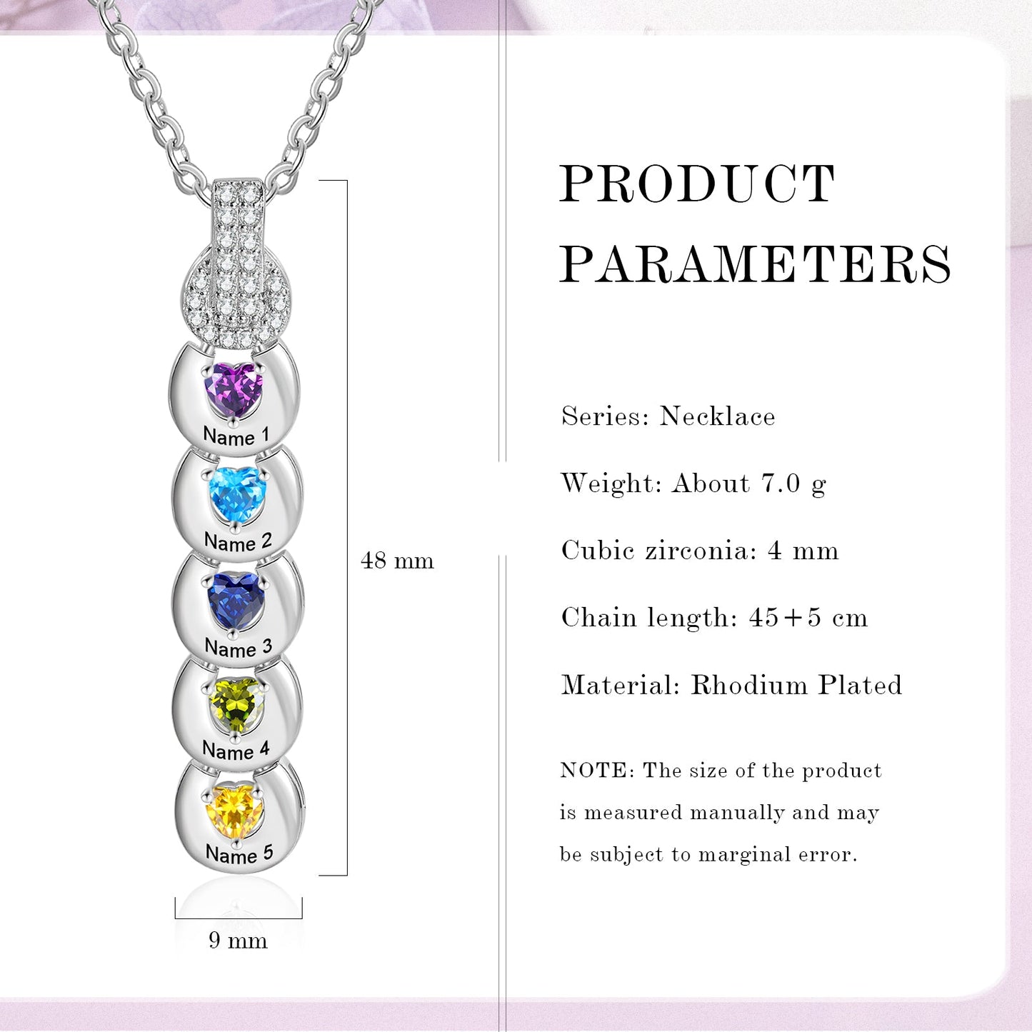 Custom Birthstone Necklace