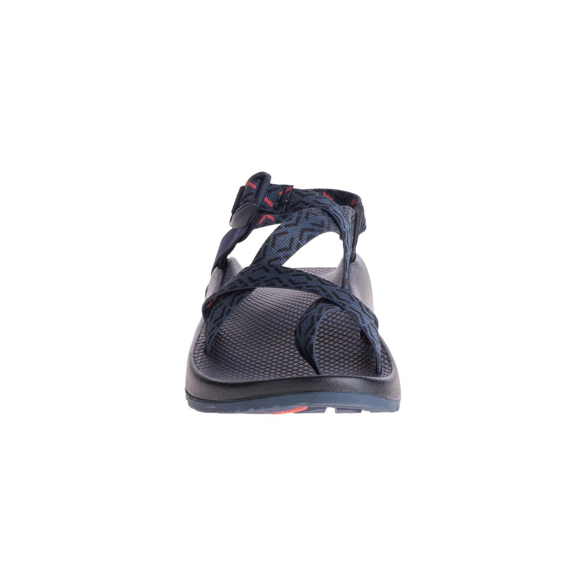 Front view of Chaco Men's Z2 Classic sandal highlighting the comfortable toe loop and durable rubber