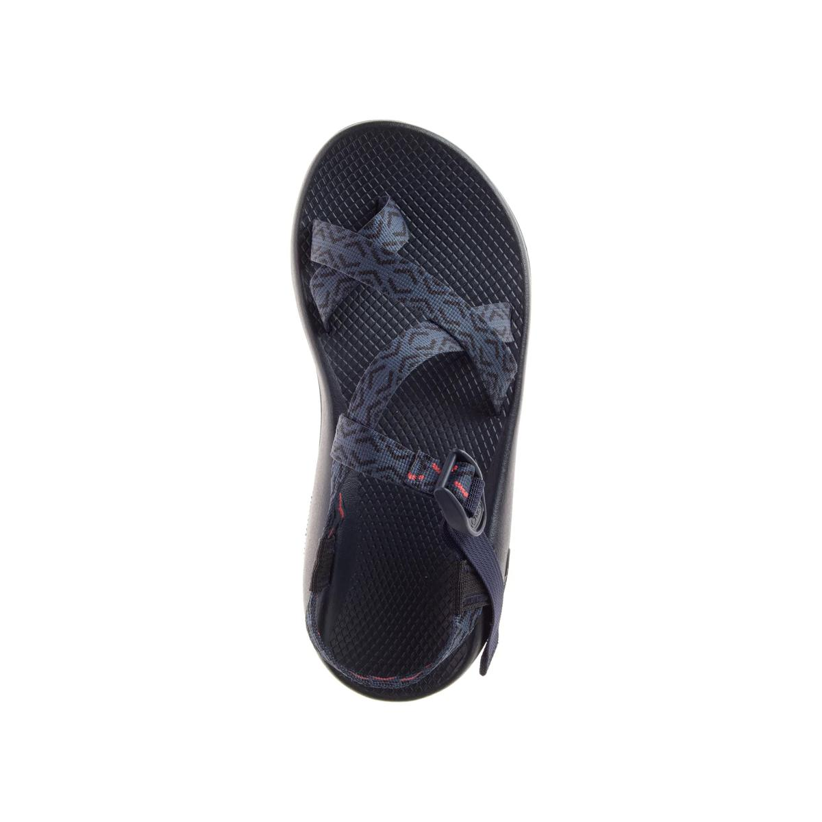 Top view showing the LUVSEAT contoured footbed and woven strap design of Chaco Men's Z2 Classic