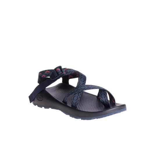 Angled view of Chaco Men's Z2 Classic athletic sandals with adjustable polyester webbing straps and