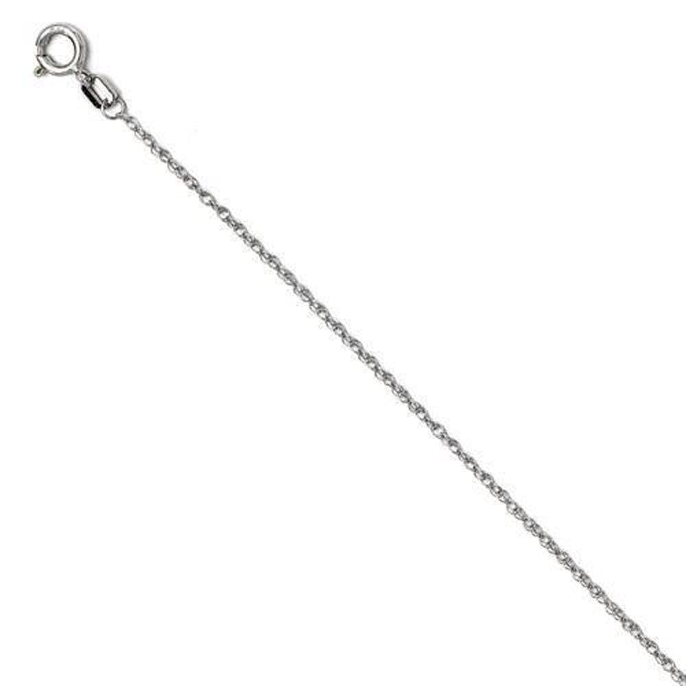 1/10Ct Diamond Solitaire Knot Pendant 10k White Gold Womens Necklace