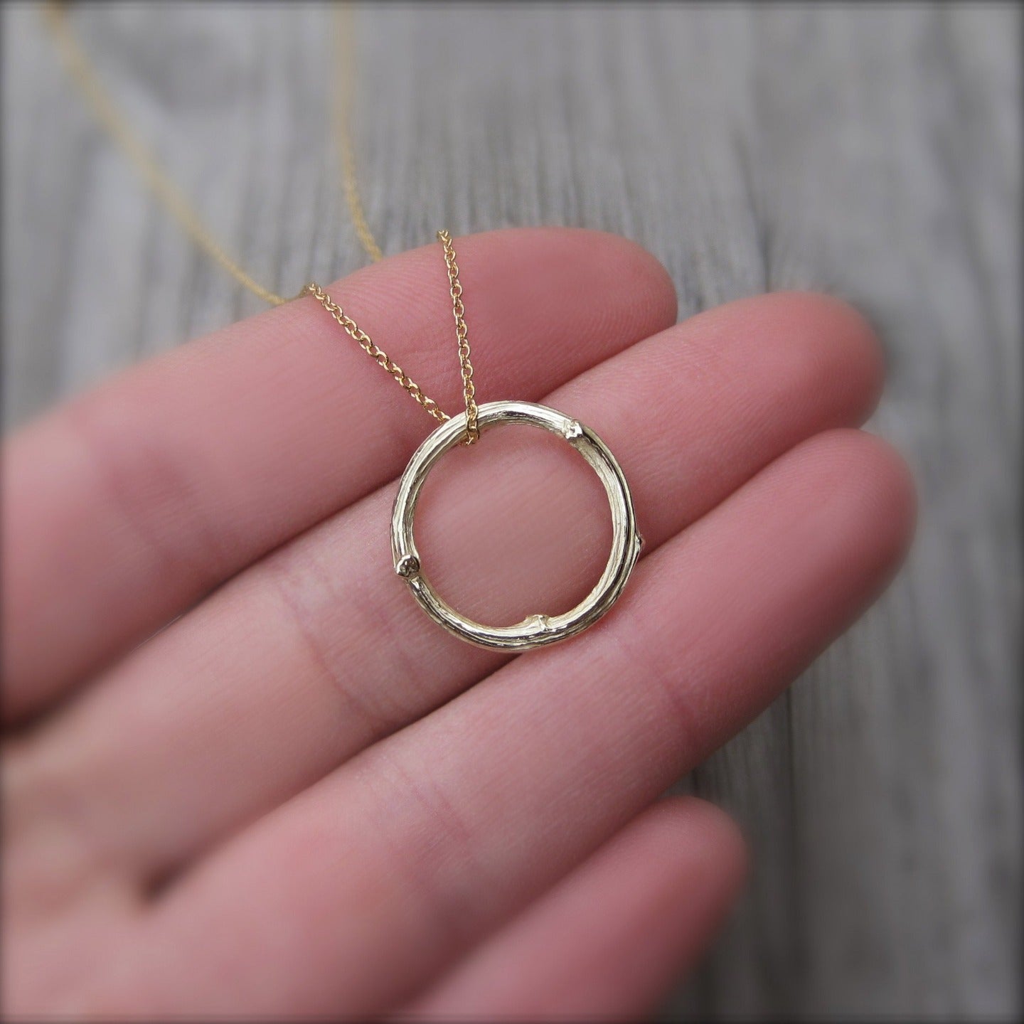 ・TWIG NECKLACE・14k Gold Twig, Gold-Filled or 14k Chain