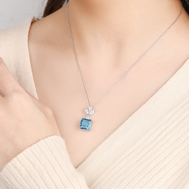 925 Sterling Silver Iced Out Zirocnia Necklace