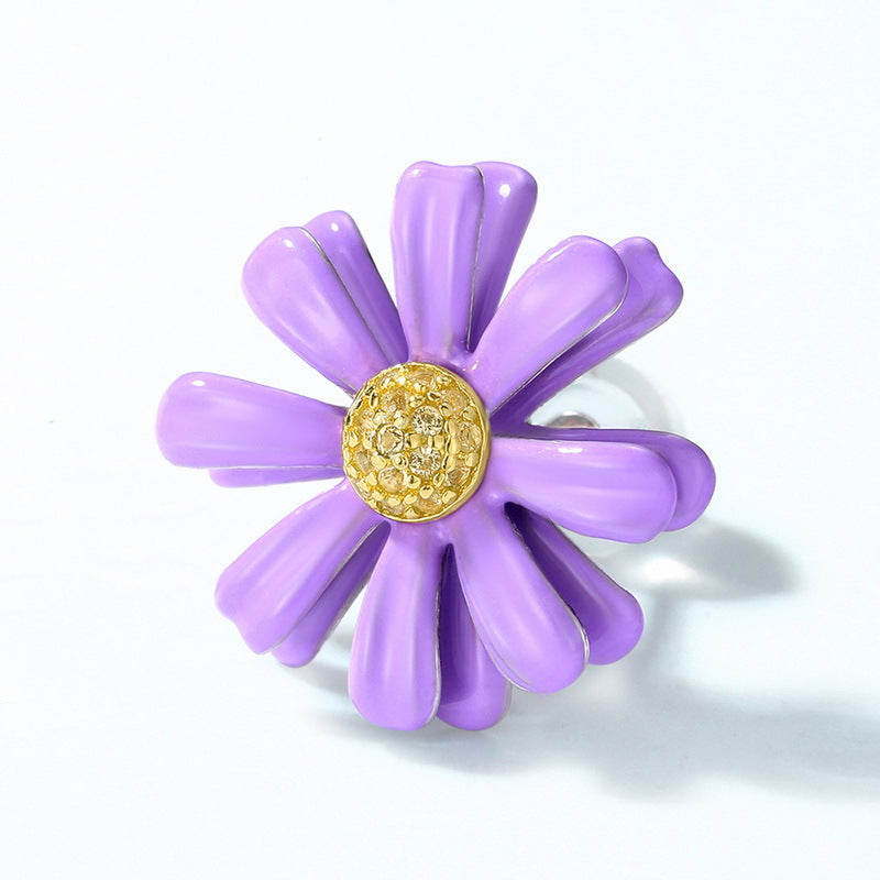 925 Sterling Silver Little Daisy Earrings