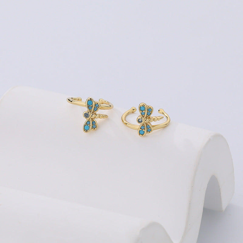 925 Sterling Silver Dragonfly Earrings