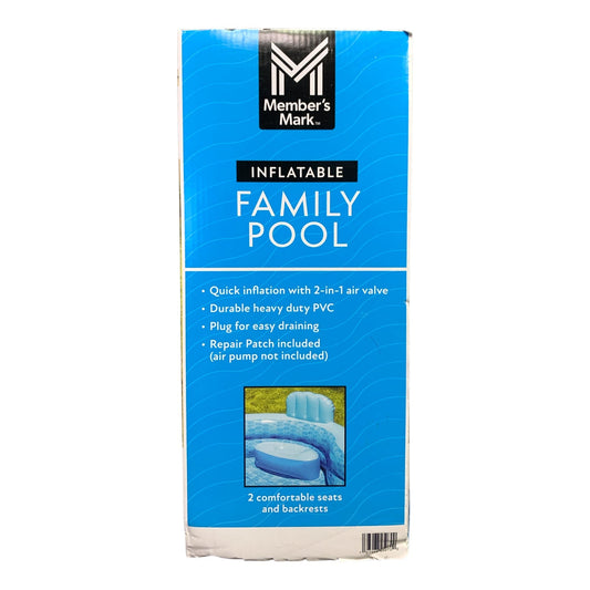 Member's Mark 2-Seater Inflatable Family Pool, 10-Feet Long, Quick-Inflate