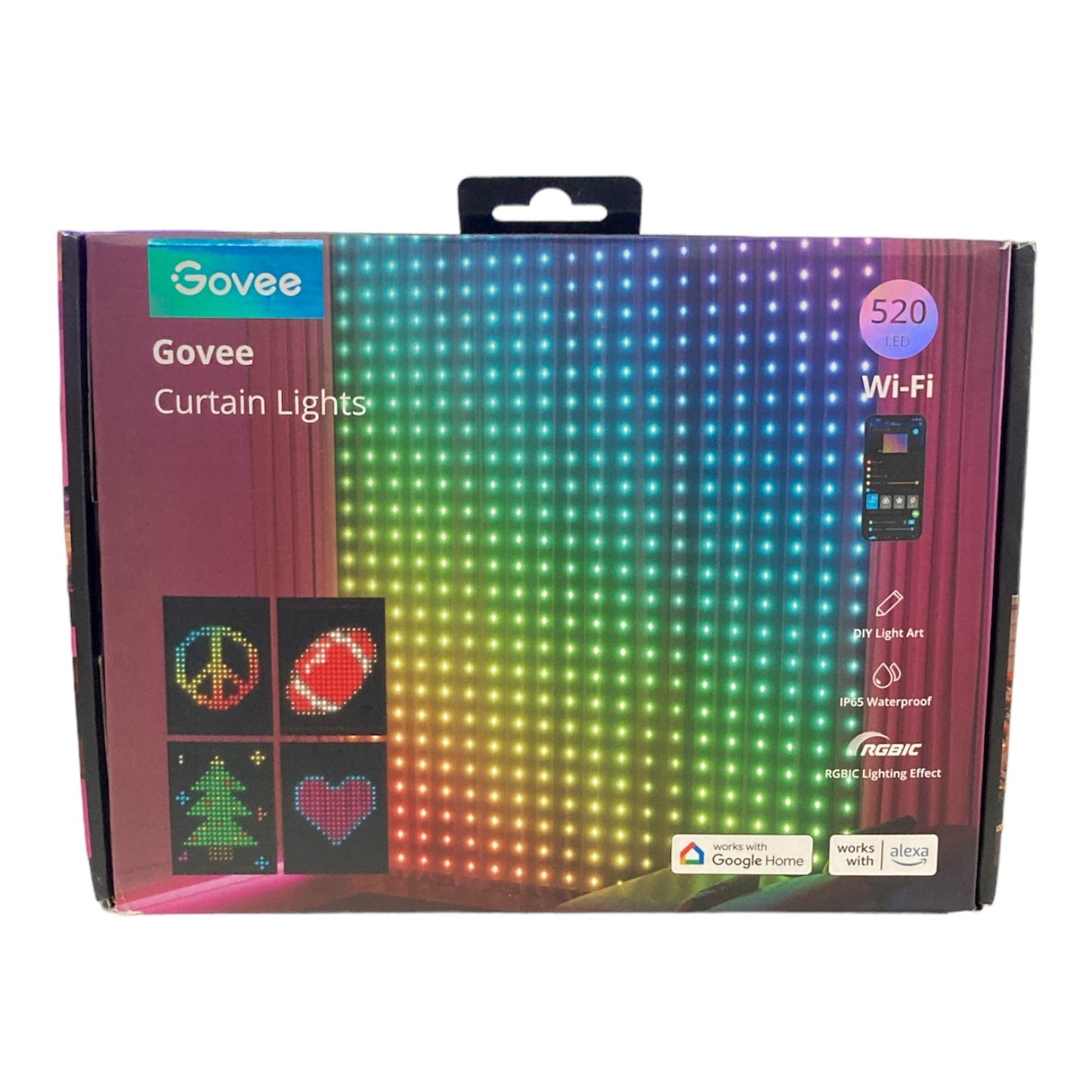*Open Box* Govee Curtin Lights 520 LED Wifi Model