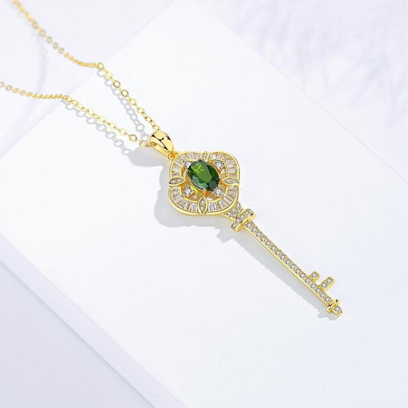 925 Sterling Silver Key Necklace